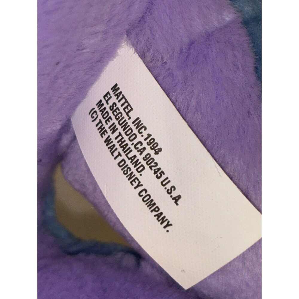 Vintage Disney Eeyore Sighing Stuffed Plush 1994 Mattel Tail Winnie the Pooh - Picture 6 of 8